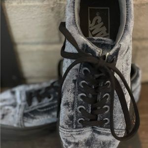 Women’s Size 5 Vans Blue Suede Shoes